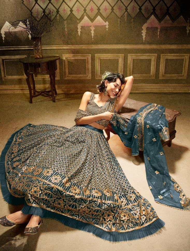 Green Bridesmaid Lehenga for Rent ( UK )