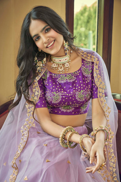 Marvellous Light Purple Lehenga for Sangeet 2001